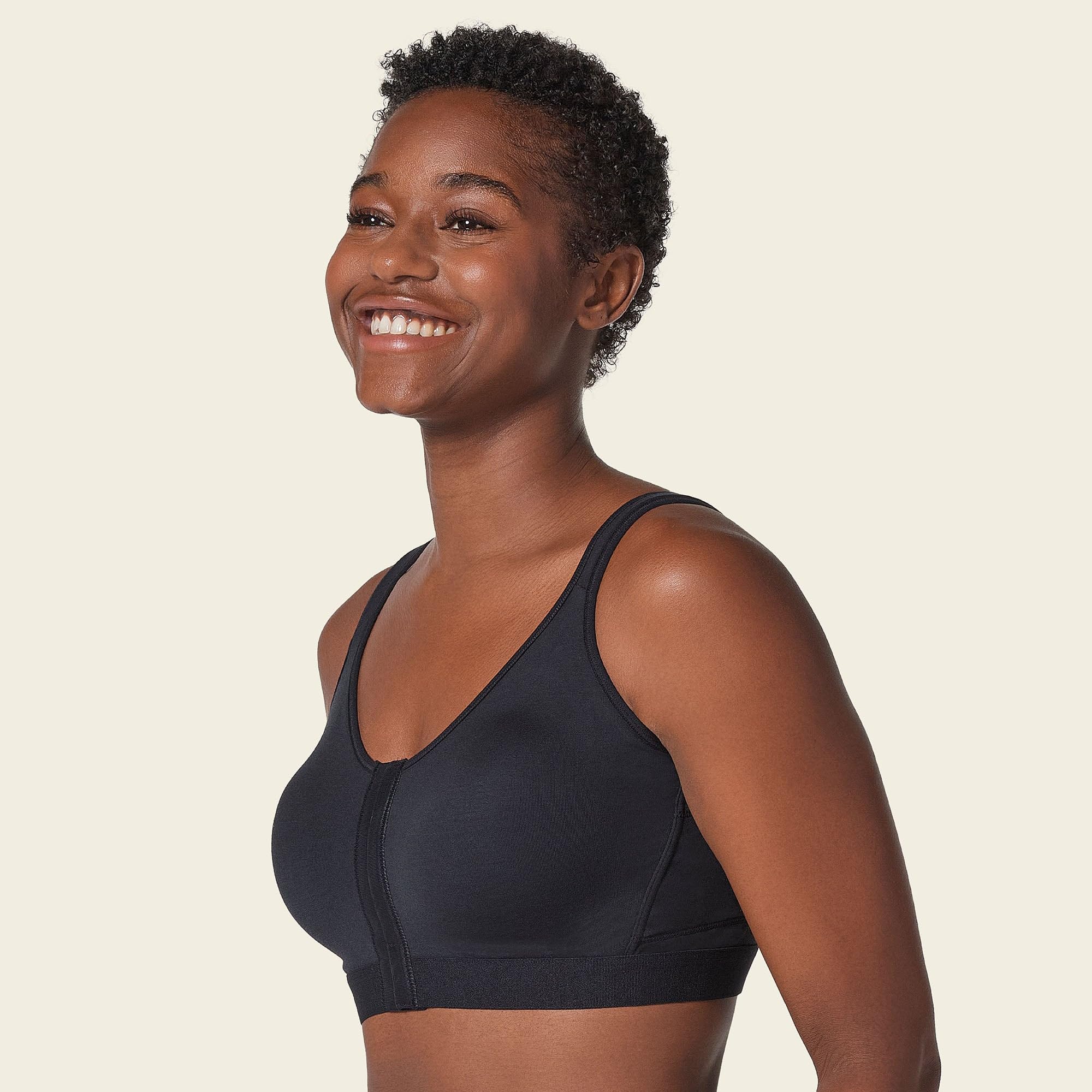 Leonisa All-in-One Front Closure Posture Corrector Bra for Women – Stretchy Cotton Wireless Back Support Bra - Image 5