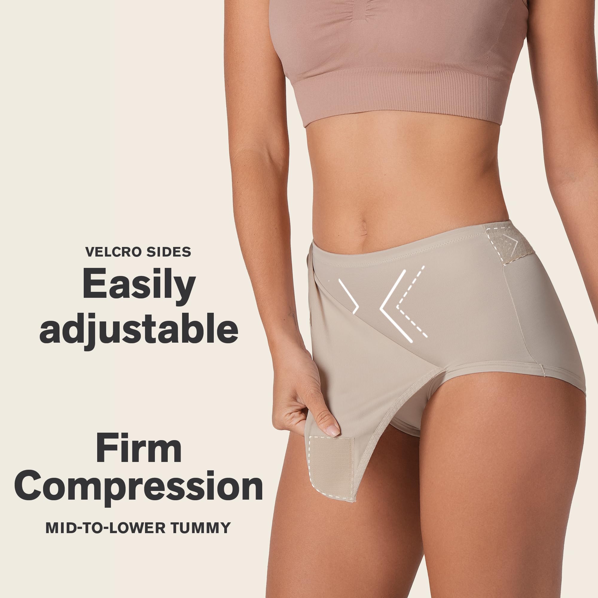 Leonisa BellyFlex – Firm Compression Postpartum Panty with Adjustable Belly Band, Tummy Control Underwear for Women - Image 3