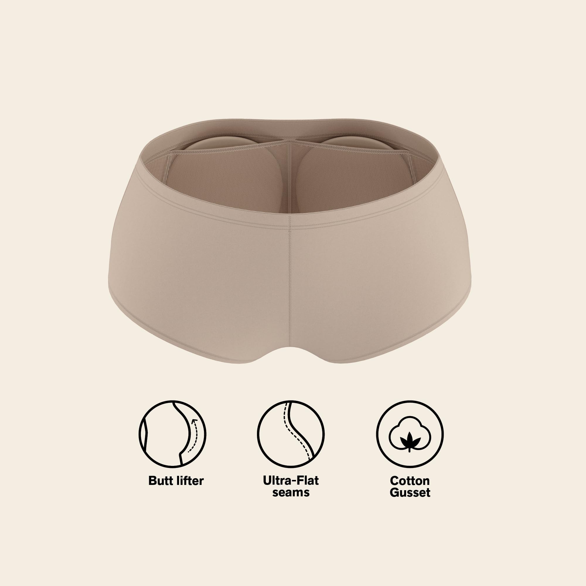 Leonisa Butt Lifting Shapewear Booty Lifting Panties for Women - Shaper Shorts and Boyshort with Butt Pads - Image 5