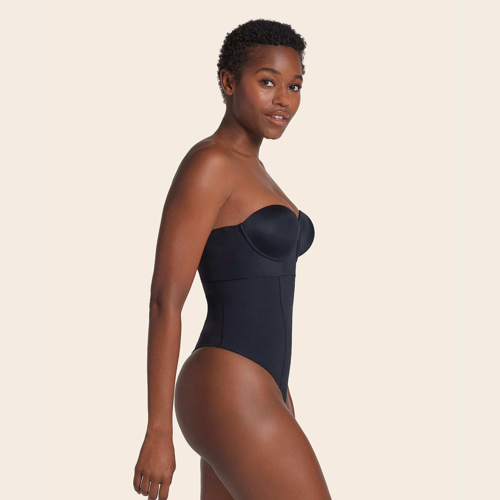 Leonisa Extra High Waisted Tummy Control Underwear - Thong, Sheer Bottom, Shaper Shorts, Butt Lifting Shapewear for Women - Image 8