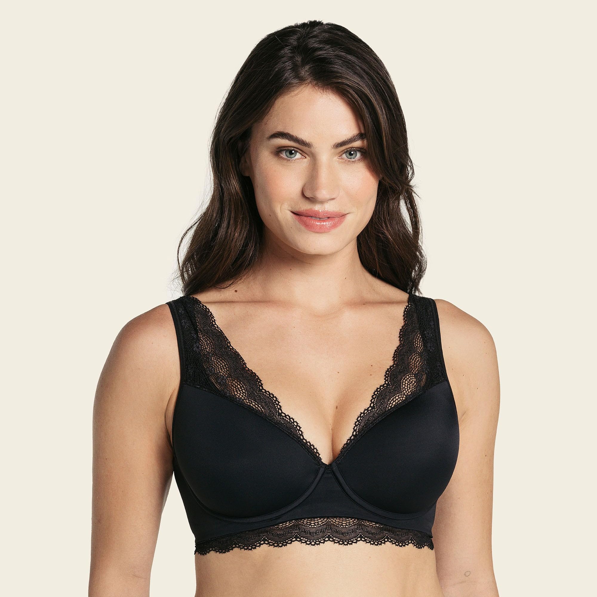 Leonisa Full Coverage Bra Comfy Lightly-Lined Lace - Underwire Contour Cups Bras for Women - Image 5