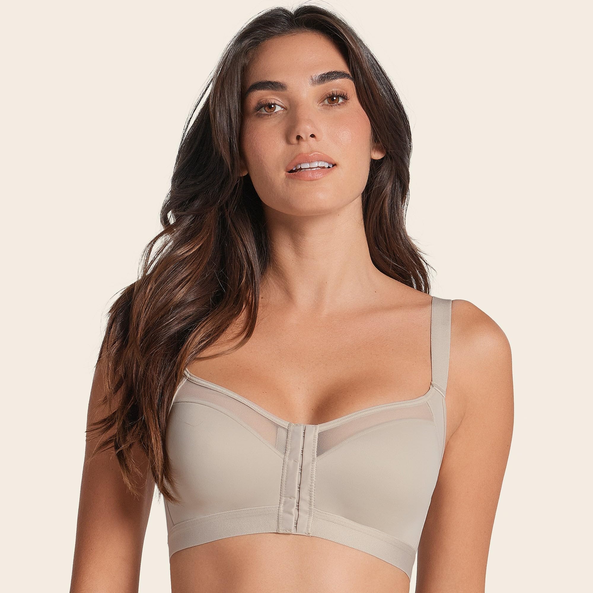 Leonisa Multi-Benefit – Posture Corrector Bra, Wireless Front Closure Posture Bra with Contour Cups and Back Support - Image 6