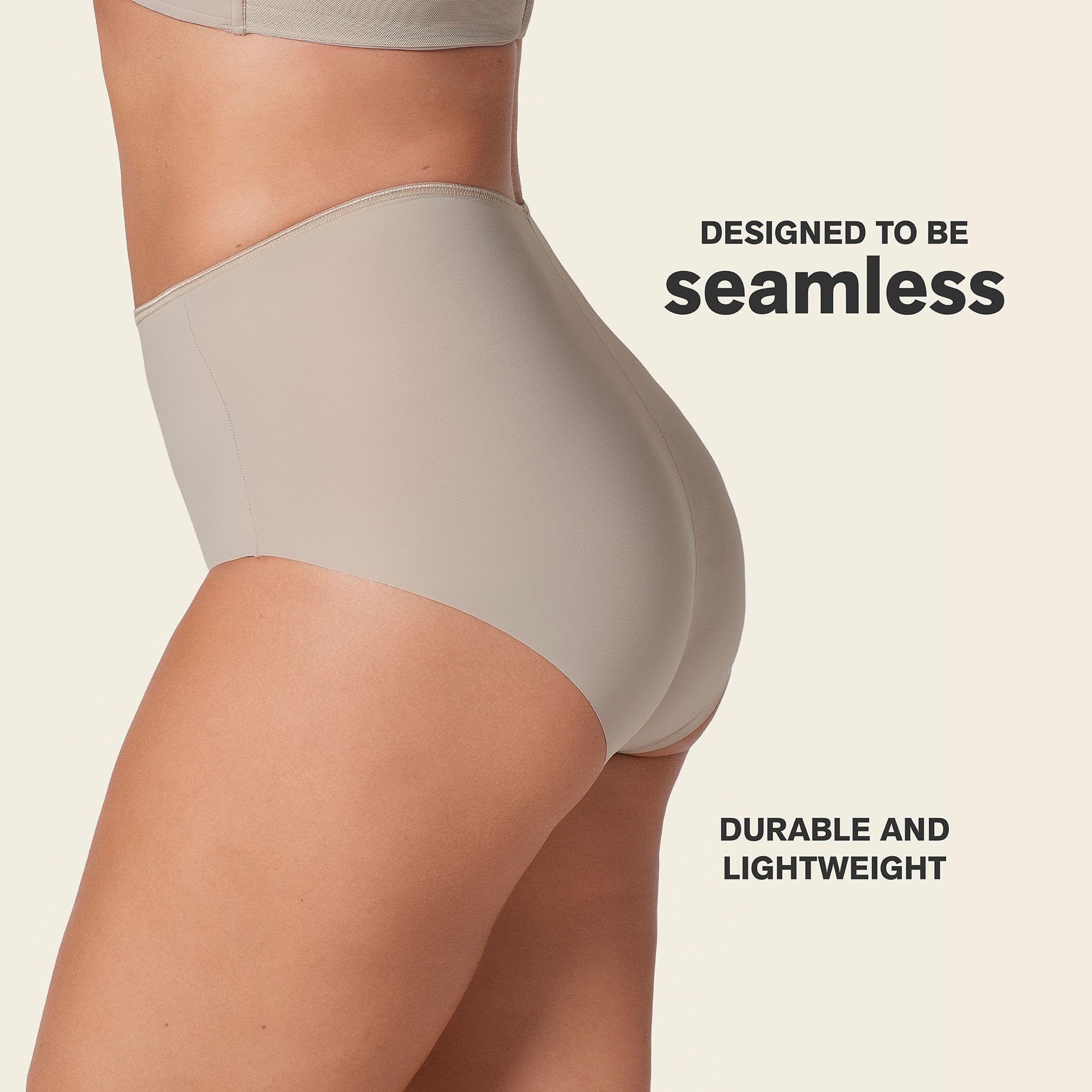 Leonisa Seamless High Waisted Hipster for Women No Show Womens Underwear - Image 5