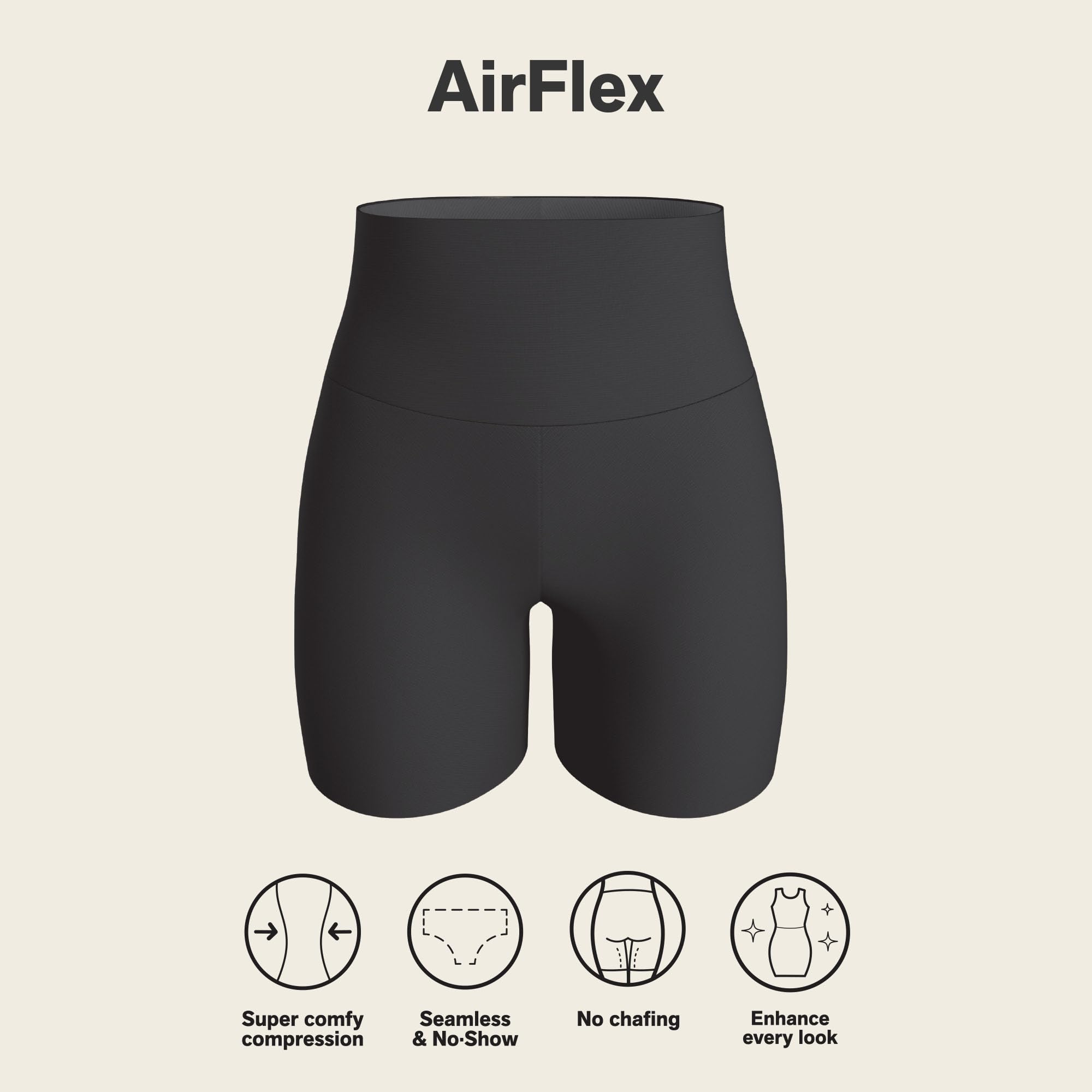 Leonisa Stay-in-Place Seamless Shorts for Women - High Waisted Shapewear Tummy Control - Image 4