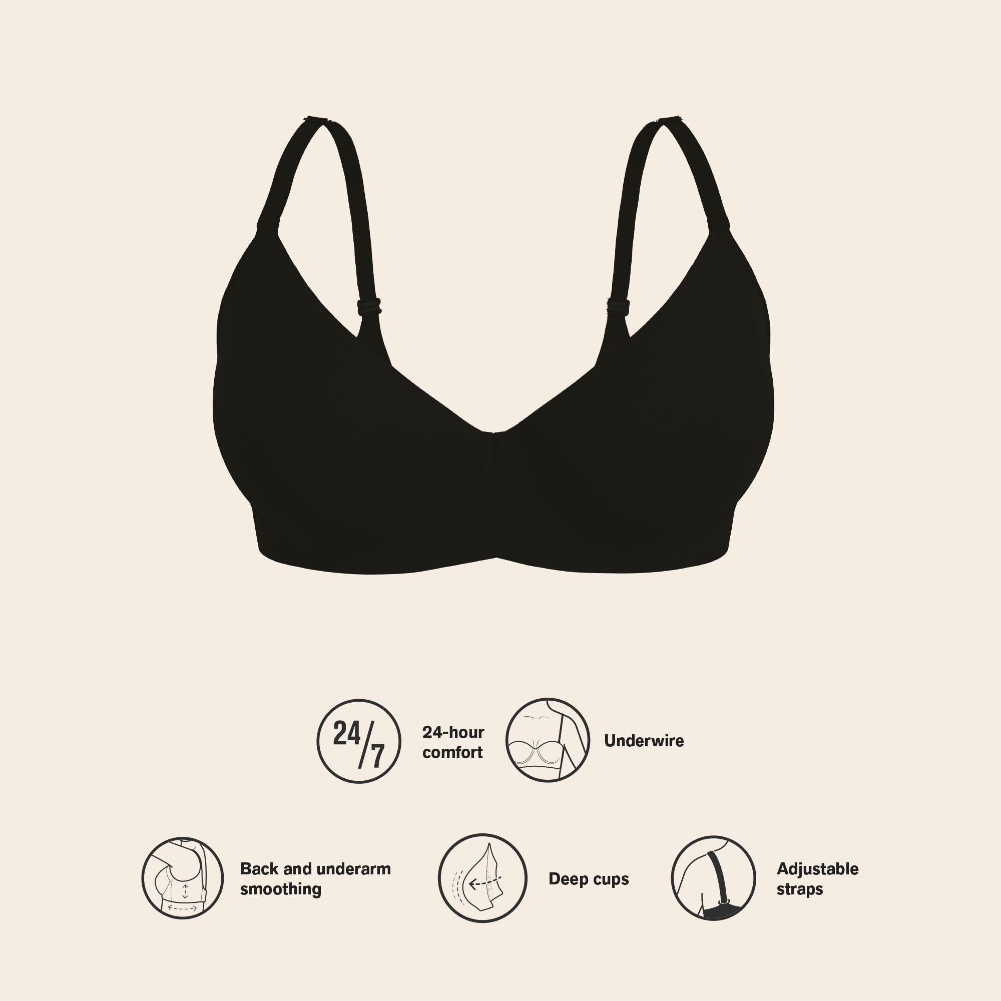 Leonisa Total Embrace Supportive Contouring Bra with Underwire Back Smoothing Bras for Women - Image 4